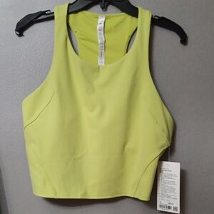 Lime Green Sleeveless Crop Top